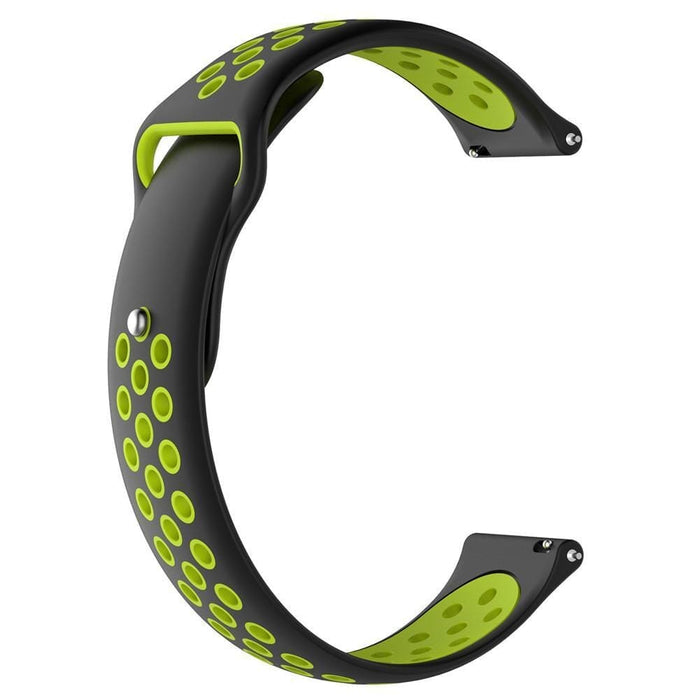 black-green-coros-apex-42mm-pace-2-watch-straps-nz-silicone-sports-watch-bands-aus