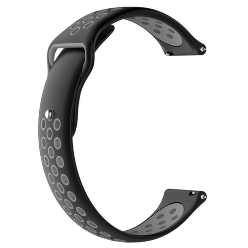 black-grey-huawei-watch-2-watch-straps-nz-silicone-sports-watch-bands-aus