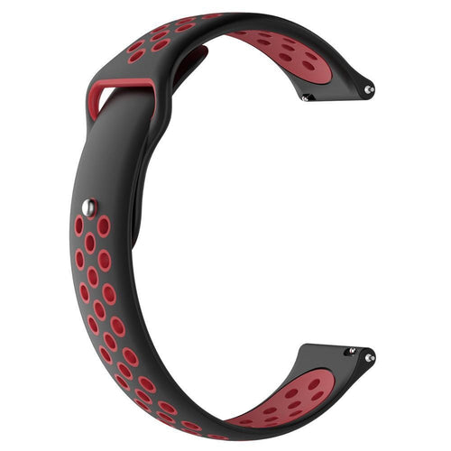 black-red-samsung-galaxy-watch-5-pro-(45mm)-watch-straps-nz-silicone-sports-watch-bands-aus