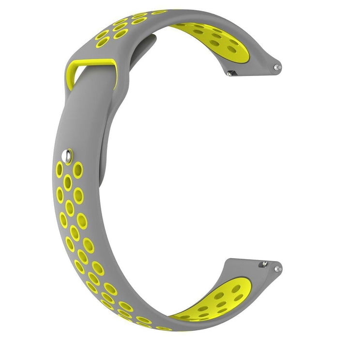 grey-yellow-coros-apex-42mm-pace-2-watch-straps-nz-silicone-sports-watch-bands-aus