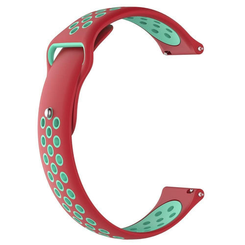red-green-garmin-vivomove-3-watch-straps-nz-silicone-sports-watch-bands-aus