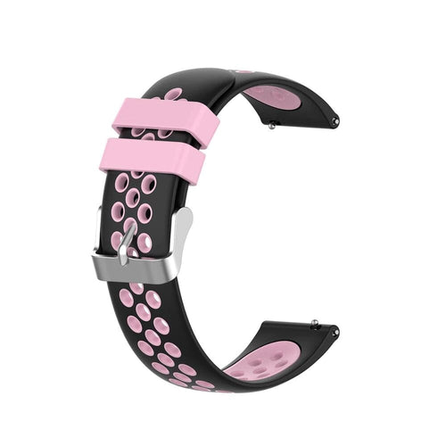black-pink-huawei-honor-s1-watch-straps-nz-silicone-sports-watch-bands-aus
