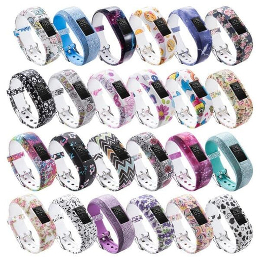 0 - Love Garmin Vivofit 3 & JR/JR2 Silicone Colourful Pattern Watch Straps NZ