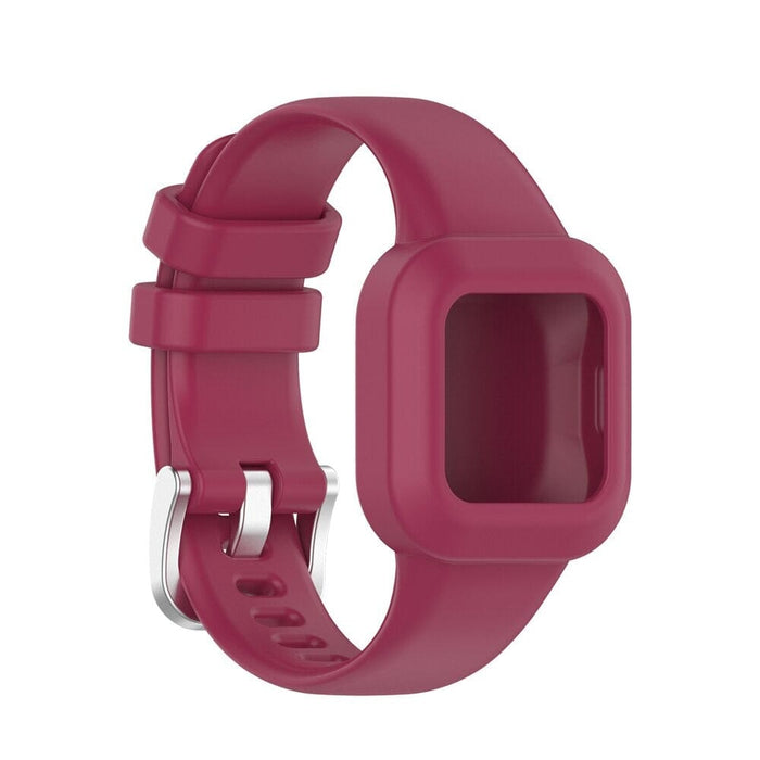 Red Silicone Watch Straps Compatible with the Garmin Vivofit JR3 NZ