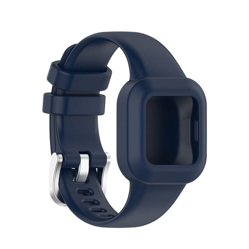 Blue Grey Silicone Watch Straps Compatible with the Garmin Vivofit JR3 NZ