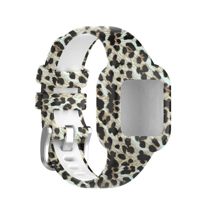 6 - Light Grey Camo Silicone Patterned Watch Straps Compatible with the Garmin Vivofit JR3 NZ