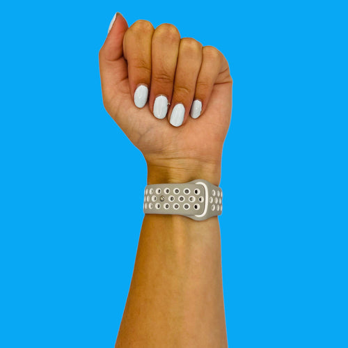 grey-white-ticwatch-gth-watch-straps-nz-silicone-sports-watch-bands-aus