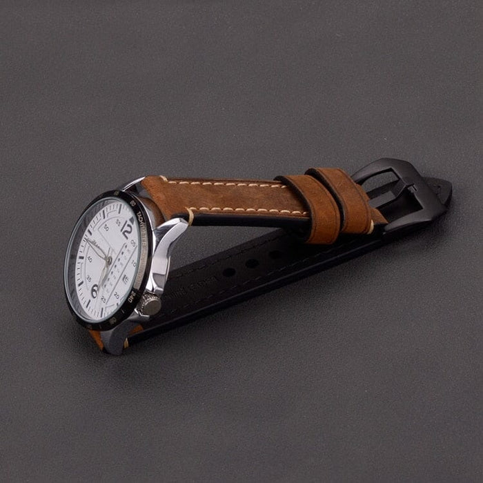 dark-brown-black-buckle-huawei-watch-2-pro-watch-straps-nz-retro-leather-watch-bands-aus
