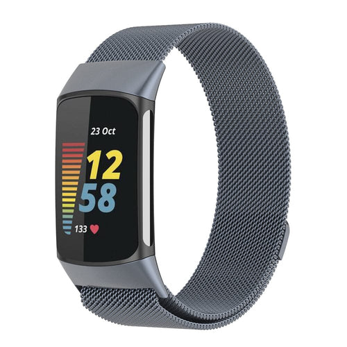 fitbit-charge-5-milanese-metal-watch-straps-nz-watch-bands-aus-charcoal