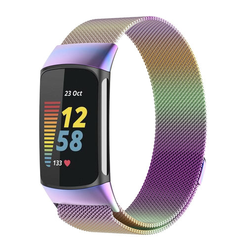 fitbit-charge-5-milanese-metal-watch-straps-nz-watch-bands-aus-colourful