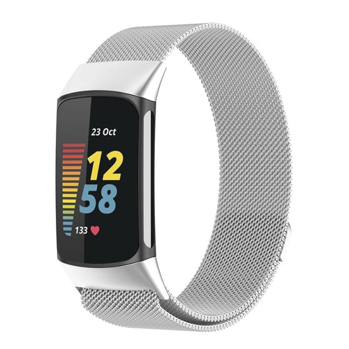 fitbit-charge-5-milanese-metal-watch-straps-nz-watch-bands-aus-silver
