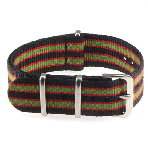 black-green-red-one-piece-nato-nylon-watch-straps-nz-watch-bands-aus
