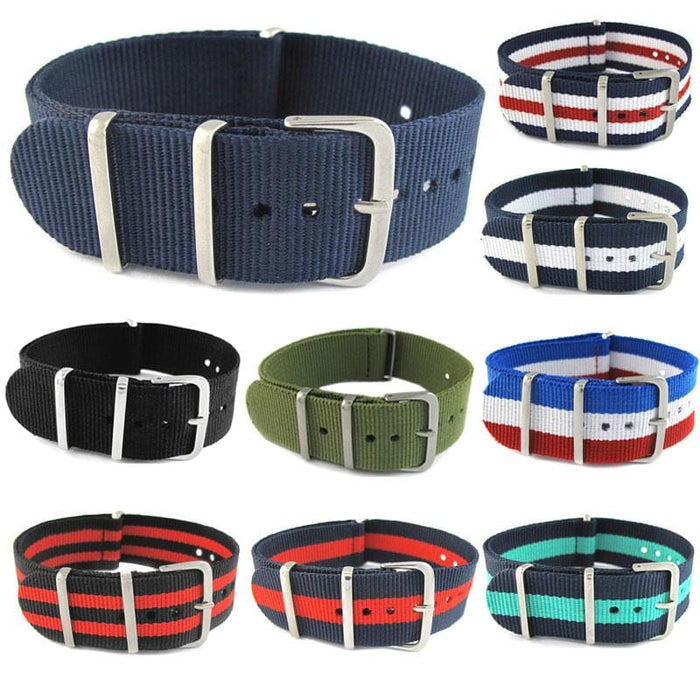 Replacement Woven Nylon Nato Fabric Watch Straps NZ - Universal Sizes Watch Bands Aus