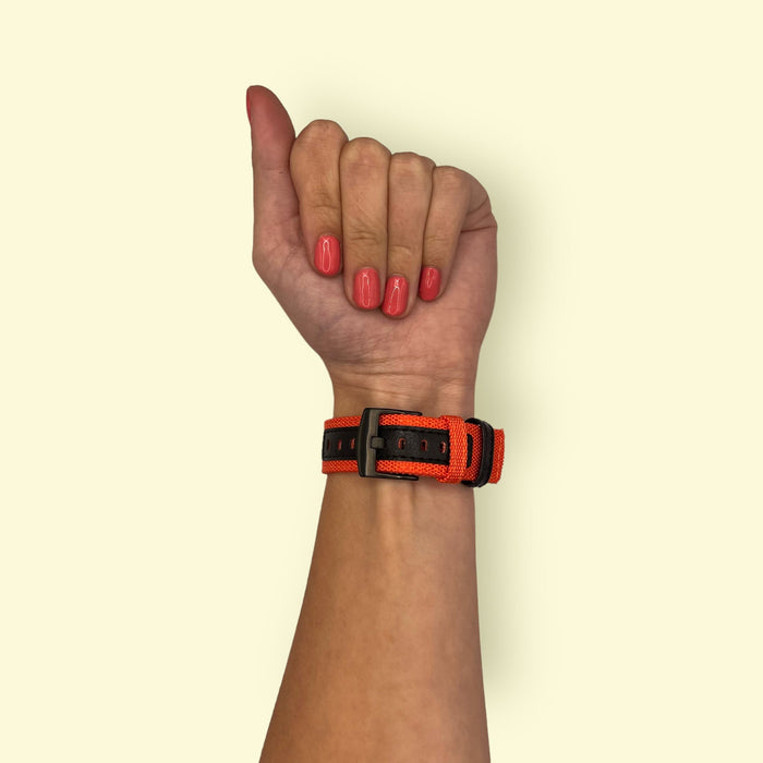 orange-samsung-galaxy-watch-6-(40mm)-watch-straps-nz-nylon-and-leather-watch-bands-aus