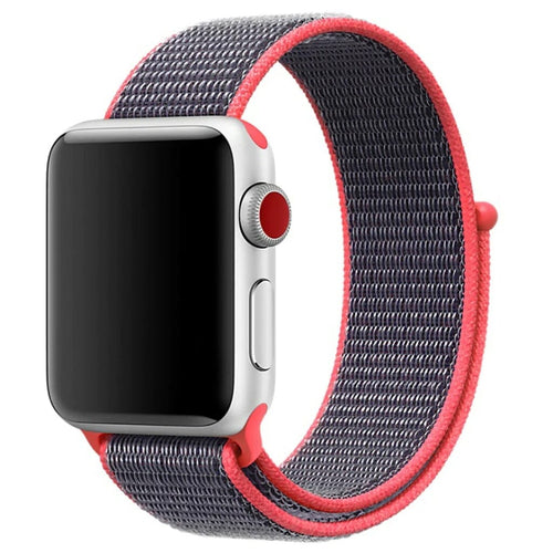 electric-pink-garmin-quatix-7-watch-straps-nz-nylon-sports-loop-watch-bands-aus