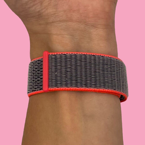electric-pink-garmin-fenix-6-watch-straps-nz-nylon-sports-loop-watch-bands-aus