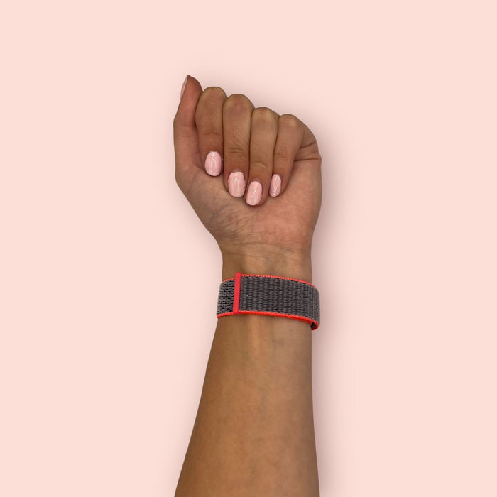 electric-pink-garmin-quatix-5-watch-straps-nz-nylon-sports-loop-watch-bands-aus
