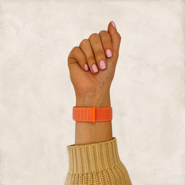 spicy-orange-garmin-quatix-5-watch-straps-nz-nylon-sports-loop-watch-bands-aus