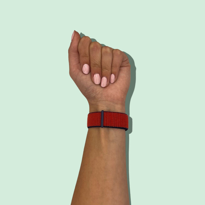 tri-red-garmin-fenix-6-watch-straps-nz-nylon-sports-loop-watch-bands-aus