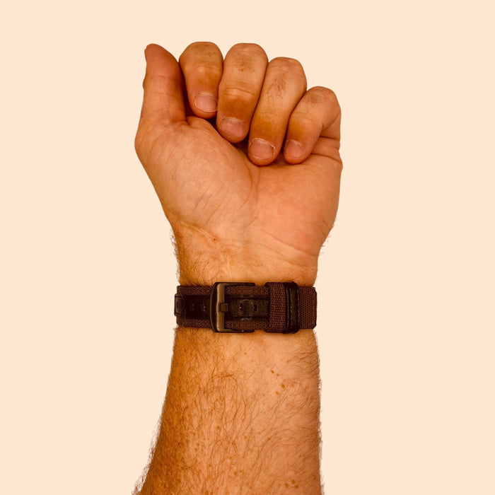 brown-xiaomi-amazfit-bip-3-pro-watch-straps-nz-nylon-and-leather-watch-bands-aus