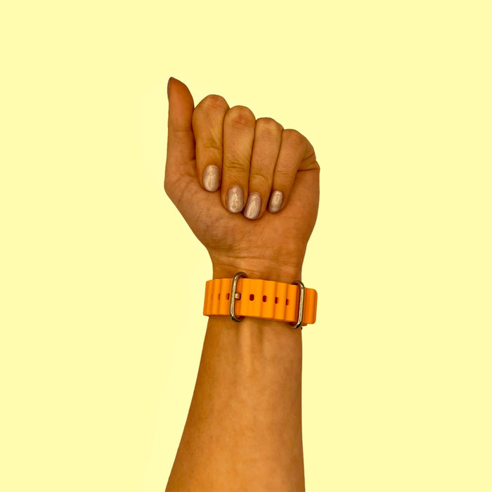 orange-ocean-bands-huawei-watch-4-pro-watch-straps-nz-ocean-band-silicone-watch-bands-aus