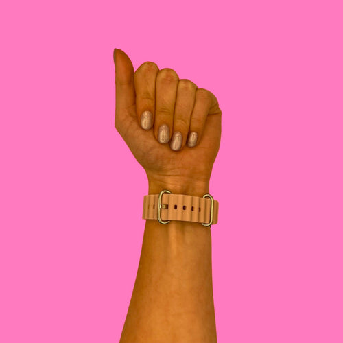 pink-ocean-bands-garmin-quatix-5-watch-straps-nz-ocean-band-silicone-watch-bands-aus