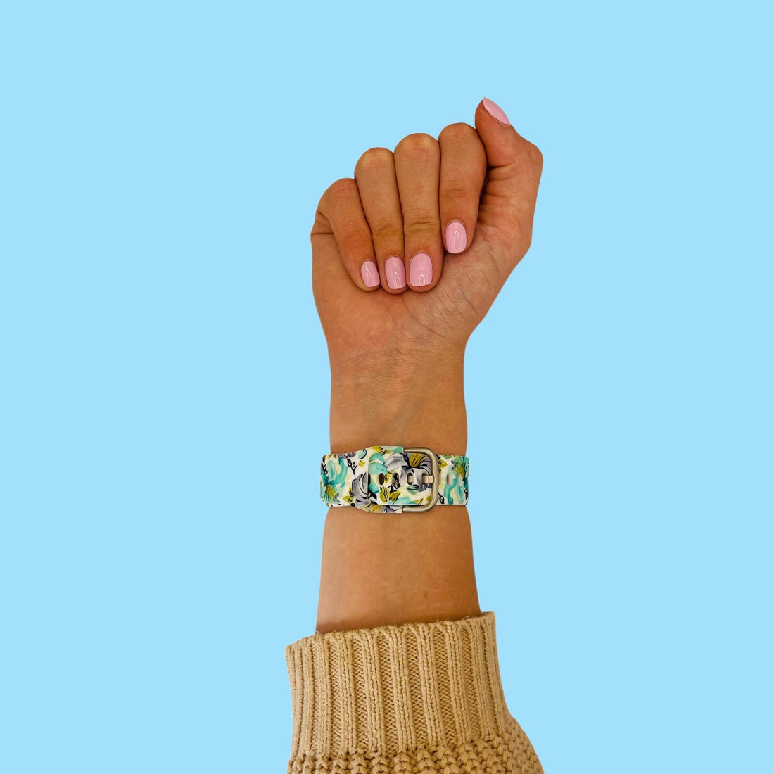 flowers-white-skagen-22mm-range-watch-straps-nz-pattern-straps-watch-bands-aus-808406