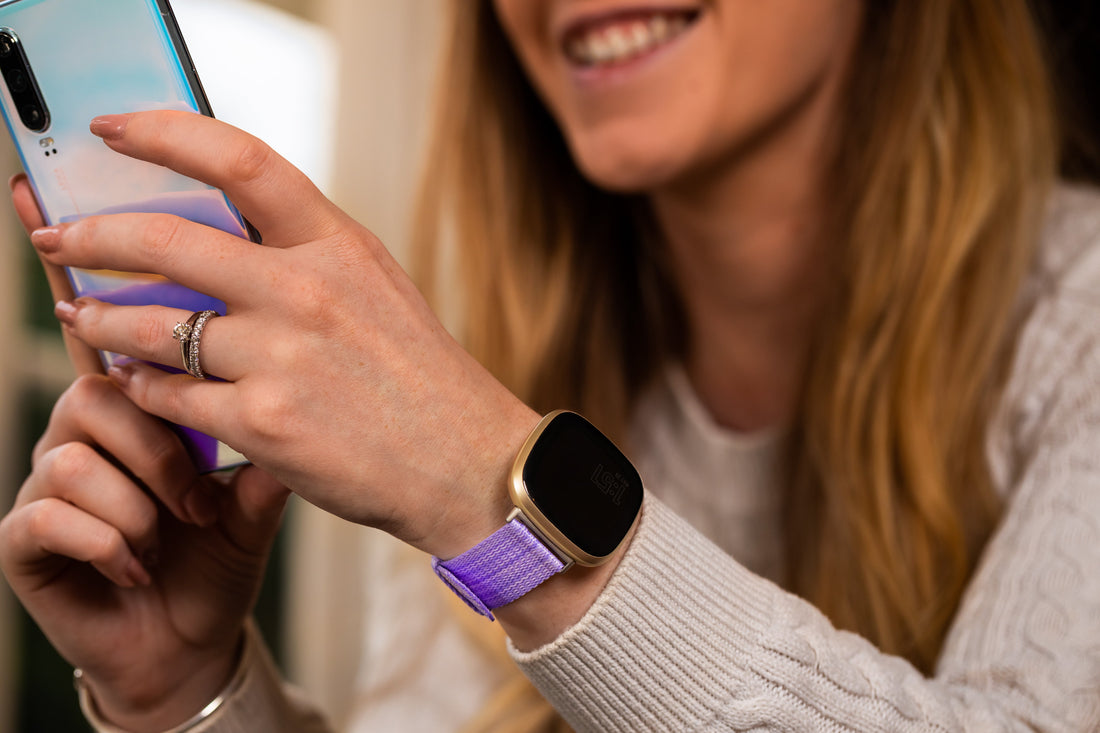 lavender-huawei-watch-4-pro-watch-straps-nz-canvas-watch-bands-aus