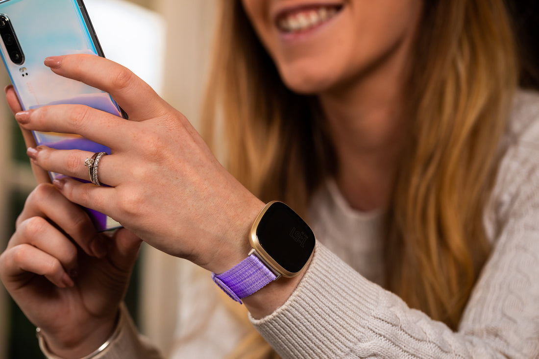 lavender-samsung-galaxy-watch-active-2-(40mm-44mm)-watch-straps-nz-canvas-watch-bands-aus