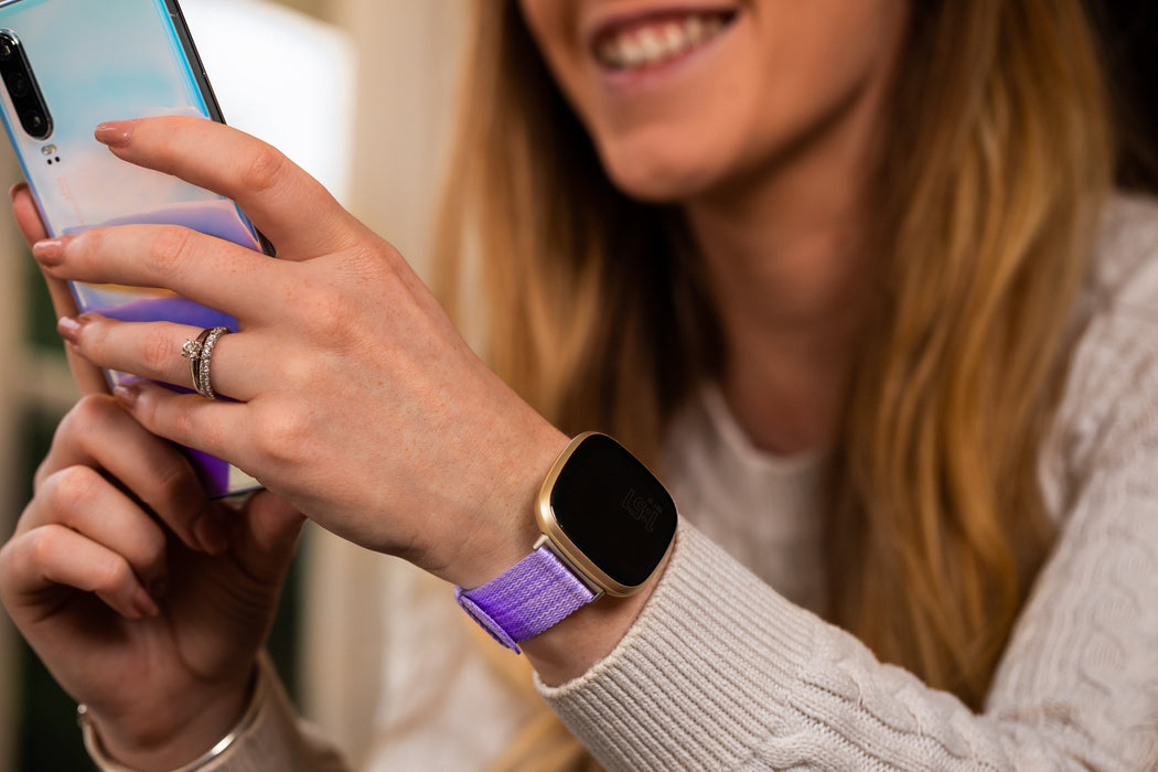 lavender-3plus-vibe-smartwatch-watch-straps-nz-canvas-watch-bands-aus