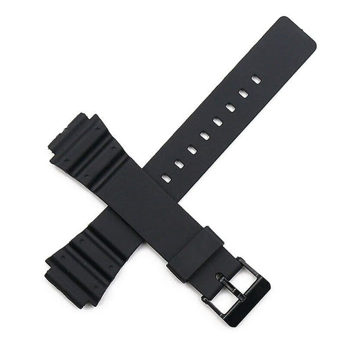 Silicone-Watch-Straps-Compatible-with-the-Casio-W-&-MRW-Ranges-NZ-Black