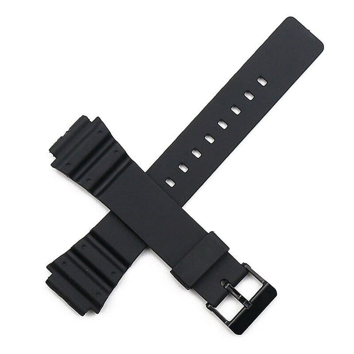 Silicone-Watch-Straps-Compatible-with-the-Casio-W-&-MRW-Ranges-NZ-Black