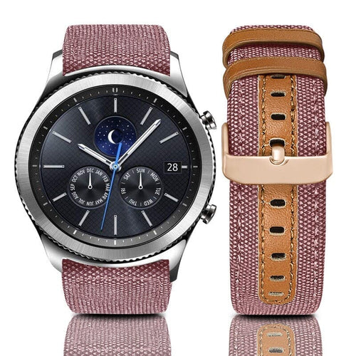 pink-samsung-galaxy-watch-6-(40mm)-watch-straps-nz-denim-watch-bands-aus