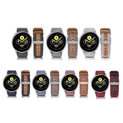 charcoal-oppo-watch-46mm-watch-straps-nz-denim-watch-bands-aus