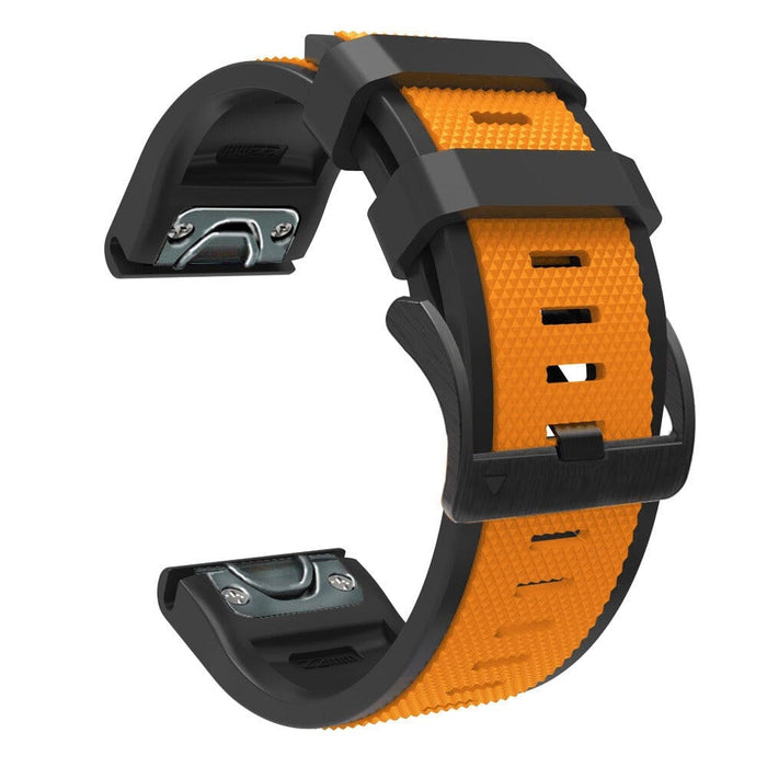orange-garmin-forerunner-955-watch-straps-nz-dual-colour-sports-watch-bands-aus