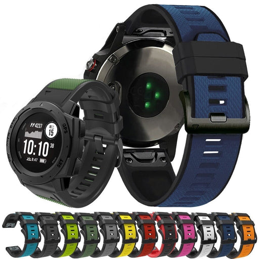 light-blue-garmin-forerunner-955-watch-straps-nz-dual-colour-sports-watch-bands-aus