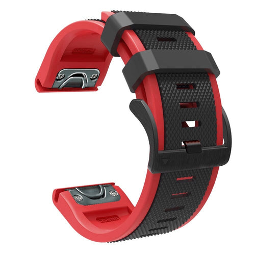 red-black-garmin-quatix-5-watch-straps-nz-dual-colour-sports-watch-bands-aus