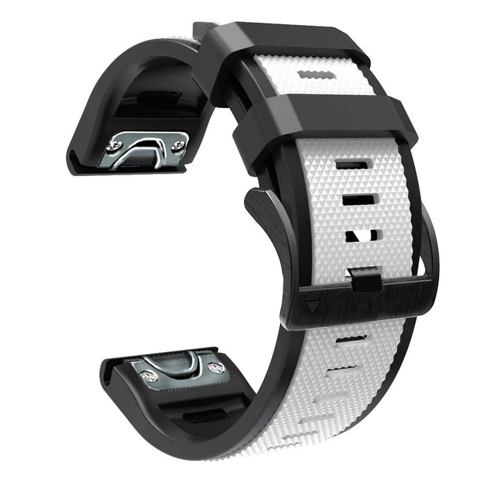 white-garmin-forerunner-955-watch-straps-nz-dual-colour-sports-watch-bands-aus