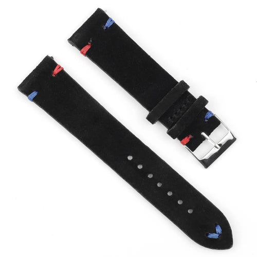 black-red-blue-coros-apex-42mm-pace-2-watch-straps-nz-suede-watch-bands-aus