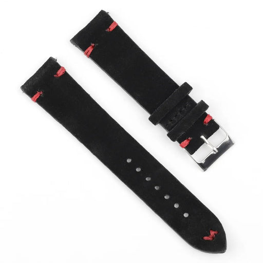black-red-huawei-watch-gt3-42mm-watch-straps-nz-suede-watch-bands-aus