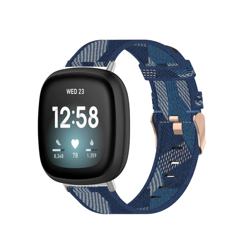 fitbit-sense-watch-straps-nz-versa-3-canvas-watch-bands-aus-blue-pattern