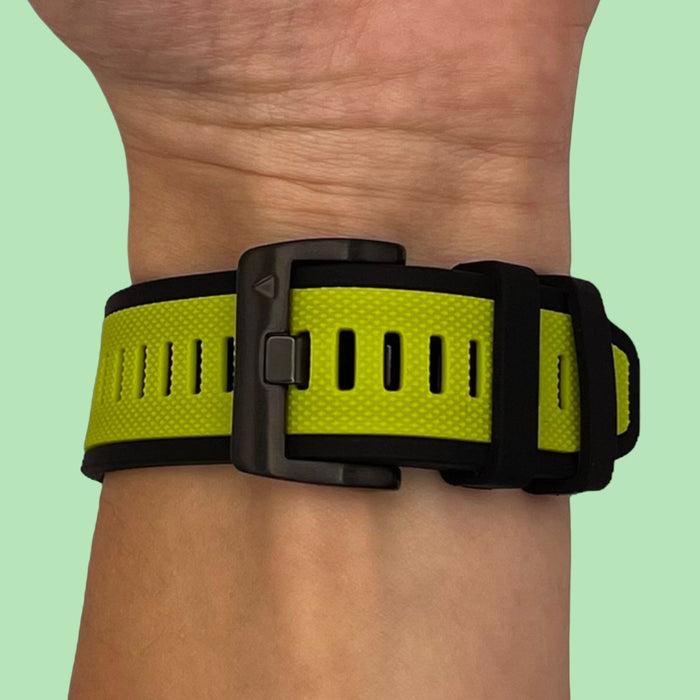 lime-green-garmin-forerunner-955-watch-straps-nz-dual-colour-sports-watch-bands-aus