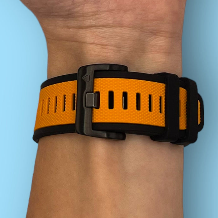 orange-garmin-forerunner-955-watch-straps-nz-dual-colour-sports-watch-bands-aus