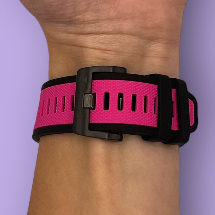 pink-garmin-forerunner-955-watch-straps-nz-dual-colour-sports-watch-bands-aus
