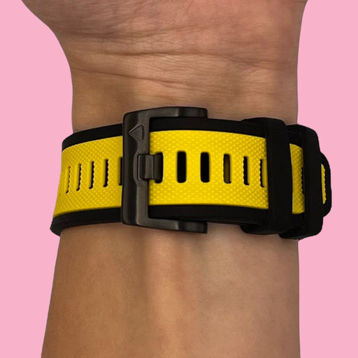 yellow-garmin-fenix-6-watch-straps-nz-dual-colour-sports-watch-bands-aus