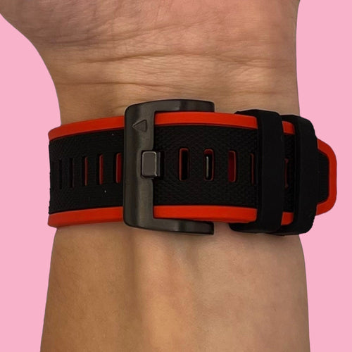 red-black-garmin-forerunner-955-watch-straps-nz-dual-colour-sports-watch-bands-aus