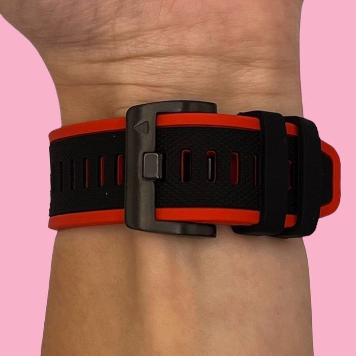 red-black-garmin-epix-(gen-2)-watch-straps-nz-dual-colour-sports-watch-bands-aus