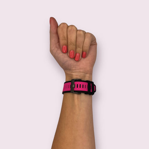pink-garmin-forerunner-955-watch-straps-nz-dual-colour-sports-watch-bands-aus