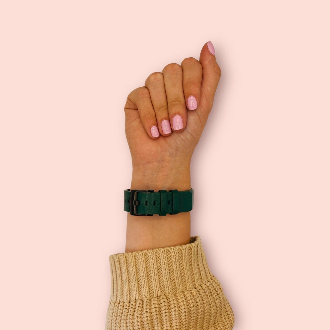 green-black-buckle-huawei-watch-gt3-46mm-watch-straps-nz-leather-watch-bands-aus