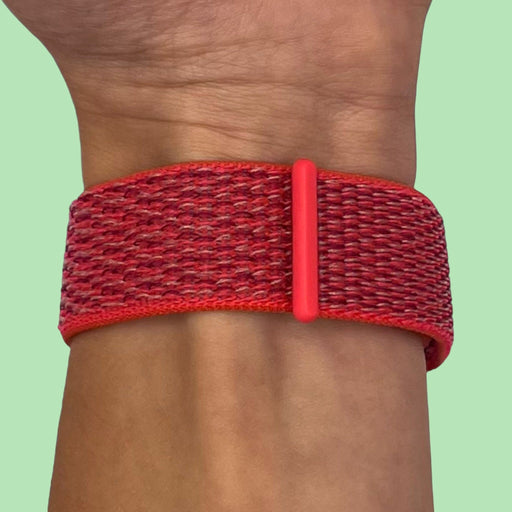 rose-red-garmin-fenix-6-watch-straps-nz-nylon-sports-loop-watch-bands-aus